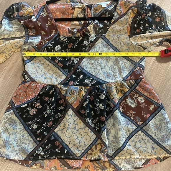 American Eagle Women’s Mesh Tunic Medium Paisley Floral Bohemian Hippie - Picture 14 of 17